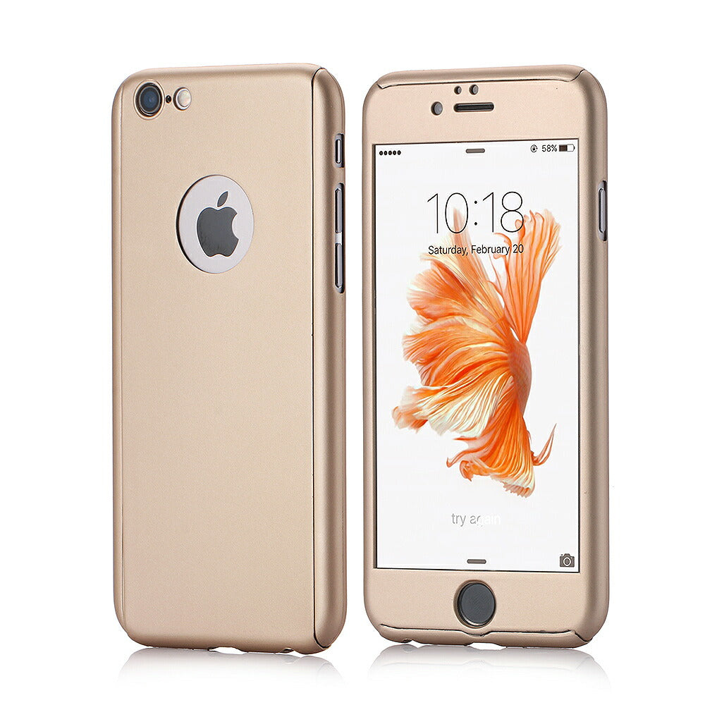 iPhone SE3(第3世代) iPhone8 ケース 強化ガラス保護フィルム付き 耐衝撃 iPhone8 plus iphone6ケース 全面 360度 フルガード 衝撃吸収 フルカバー iphone6s ケース アイフォン6 7 ブランド おしゃれ バンパー スマホケース カバー コンパクト スリム