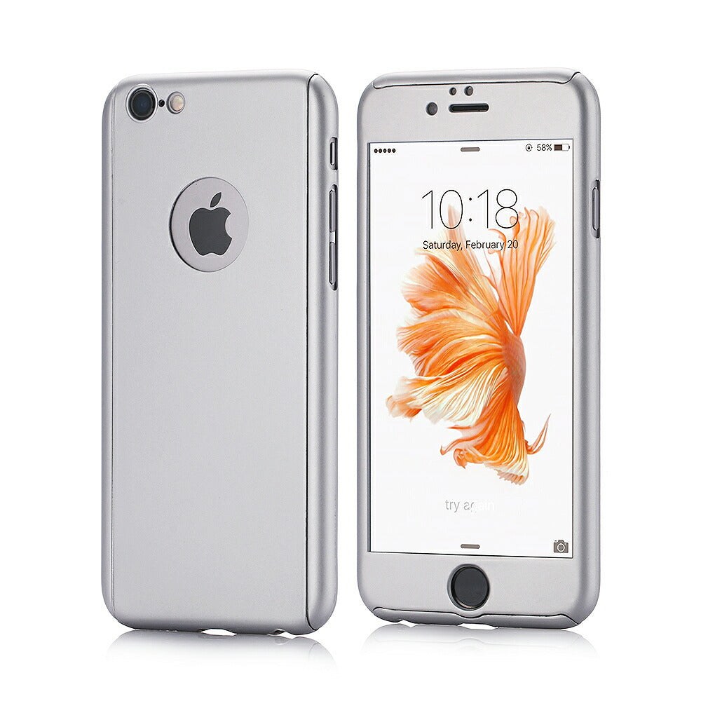 iPhone SE3(第3世代) iPhone8 ケース 強化ガラス保護フィルム付き 耐衝撃 iPhone8 plus iphone6ケース 全面 360度 フルガード 衝撃吸収 フルカバー iphone6s ケース アイフォン6 7 ブランド おしゃれ バンパー スマホケース カバー コンパクト スリム