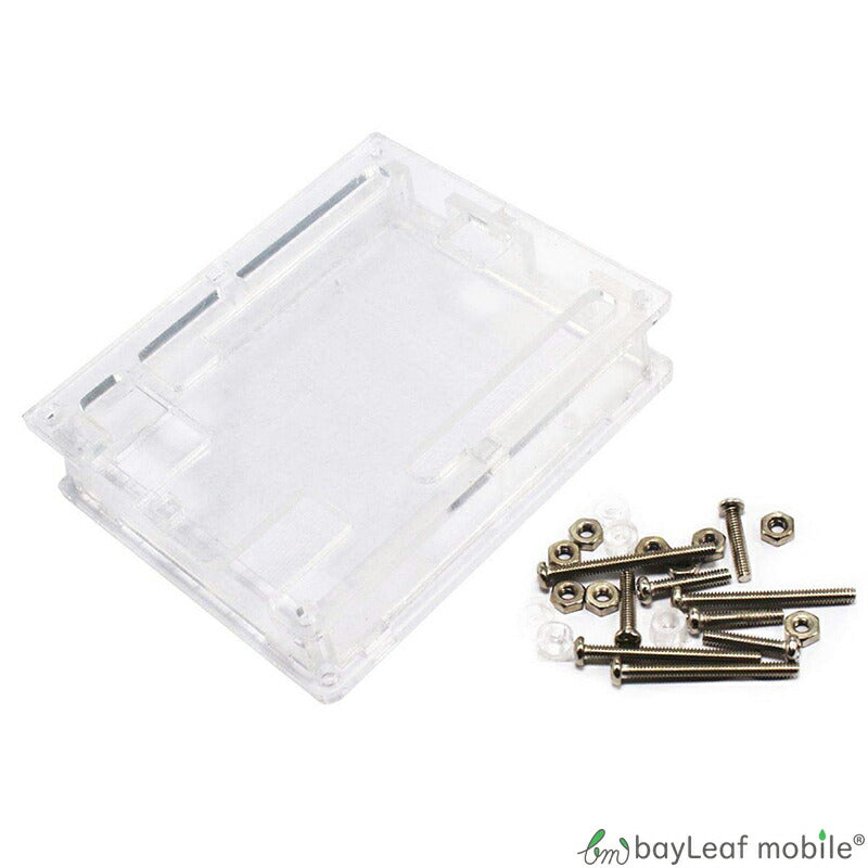 Arduino UNO R3 透明 基盤保護 アクリル エンクロージャー ケース 薄型 コンパクト