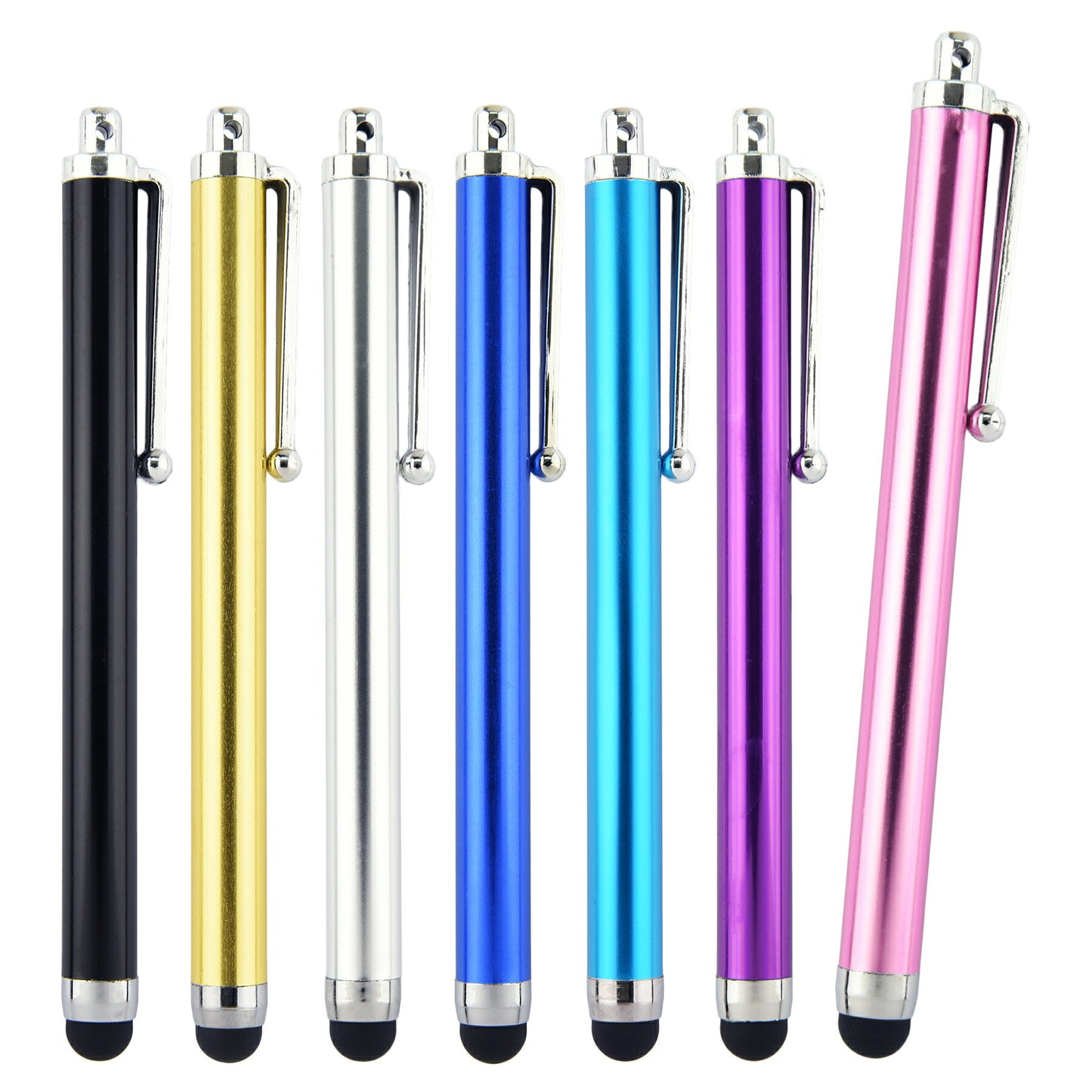 タッチペン スタイラスペン 全7色 シリコン シンプル スマートフォン タブレット iPhone Android iPad 操作 快適 耐久性 細い 使いやすい 便利 イラスト アプリ ゲーム