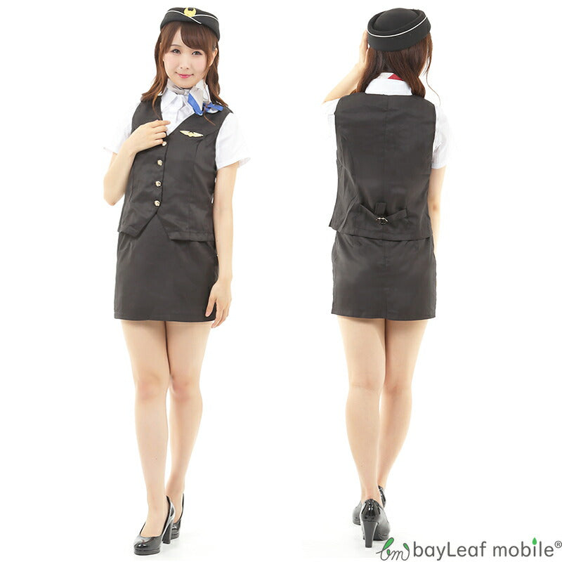 コスプレ スチュワーデス ミニスカ ドレス コスチューム セクシー パーティー 大人 CA 客室 衣装 仮装 制服 可愛い イベント ハロウィン