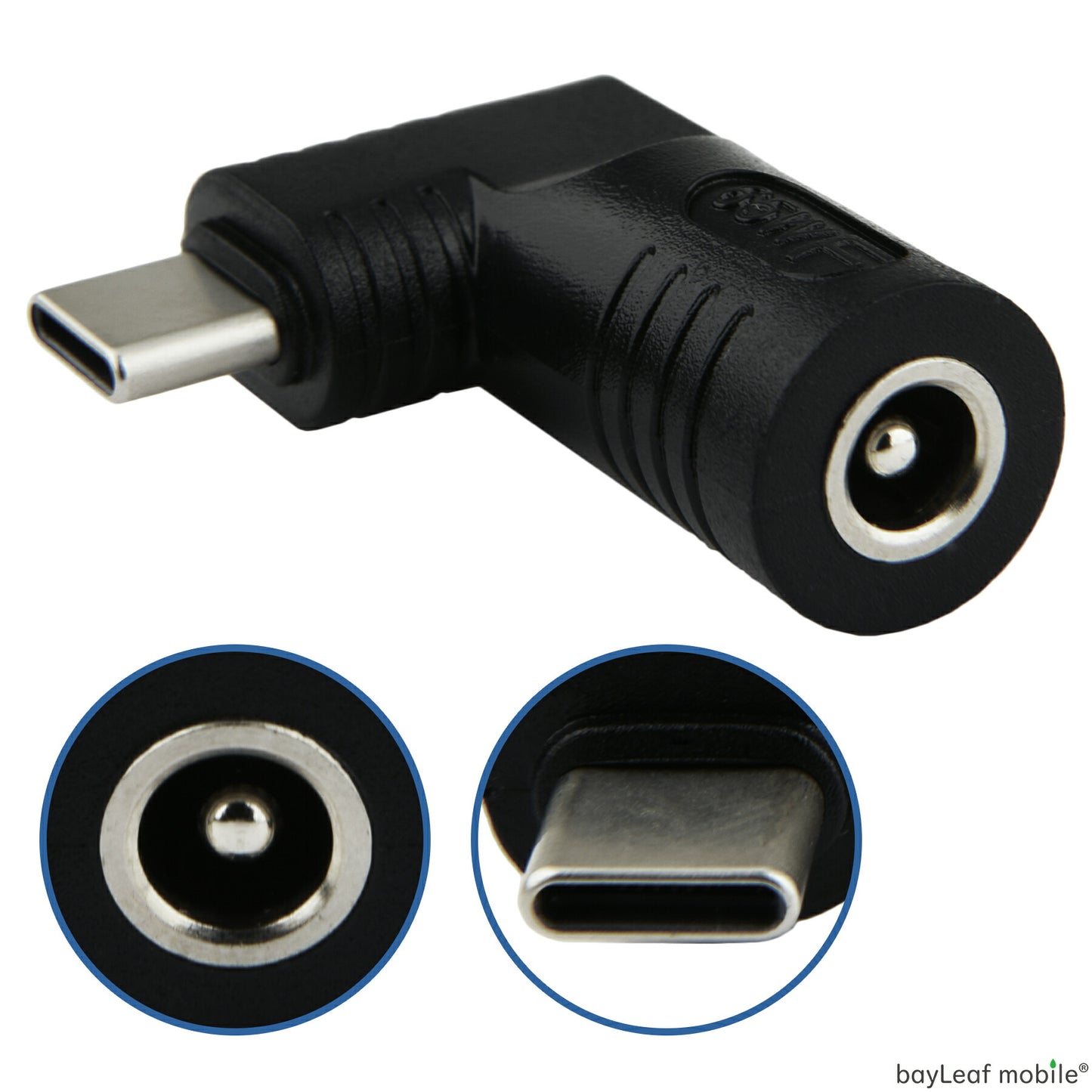 DCプラグ 外径5.5mm 内径2.5mm USB-C アダプタ コネクタ 90度 変換 ノート PC スマホ 電源 充電 富士通 東芝 レノボ