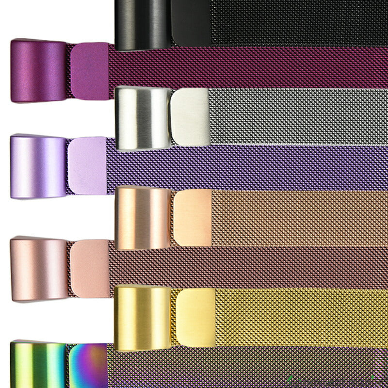 Fitbit Charge 2 ステンレス 交換 バンド 調整 オシャレ ミラネーゼループ 耐久性 フィットビット チャージ2 ベルト マグネット 時計