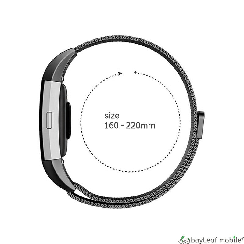 Fitbit Charge4 交換ベルト Charge3 ステンレス 交換 バンド 調整 オシャレ ミラネーゼループ 耐久性 フィットビット チャージ3 ベルト マグネット 時計