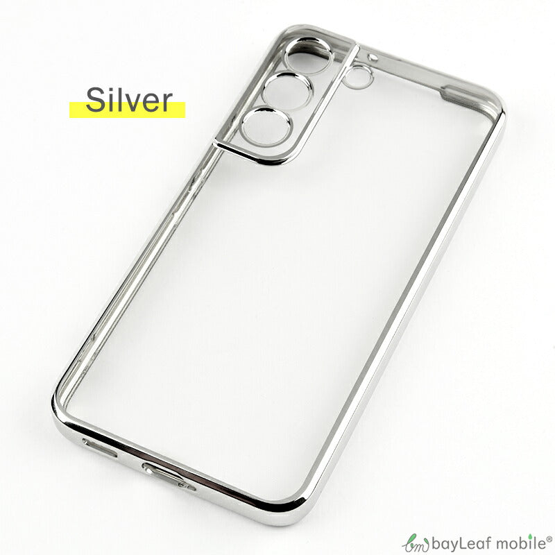 Galaxy S22 S22Ultra S22+ ケース カバー コンパクト スリム  Samsung サムスン ギャラクシー メッキ カラー スマホ 衝撃吸収 透明 クリア シリコン ソフトケース TPU 耐衝撃 保護