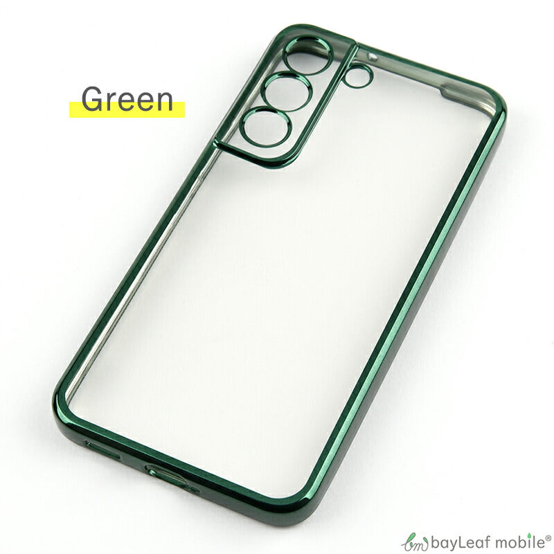 Galaxy S22 S22Ultra S22+ ケース カバー コンパクト スリム  Samsung サムスン ギャラクシー メッキ カラー スマホ 衝撃吸収 透明 クリア シリコン ソフトケース TPU 耐衝撃 保護