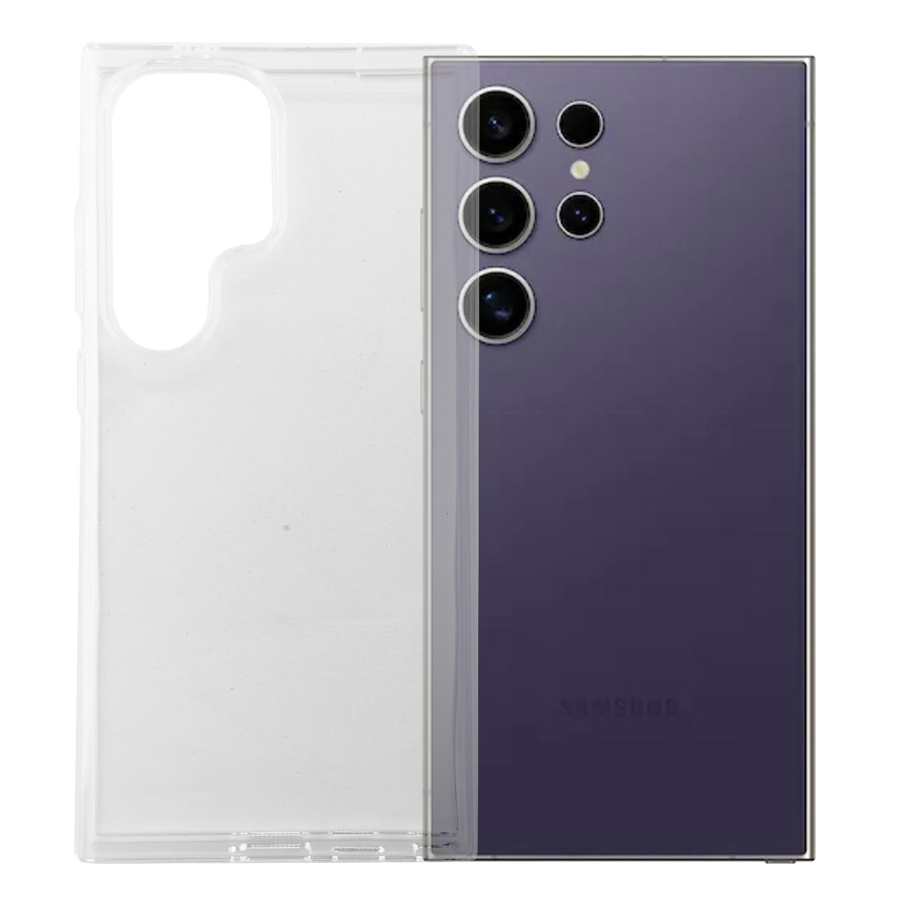 Galaxy S24 Ultra SC-52E SCG26 ケース カバー サムスン ギャラクシーS24Ultra シンプル ケース 衝撃吸収 透明 クリア シリコン ソフト ケース TPU 耐衝撃 保護