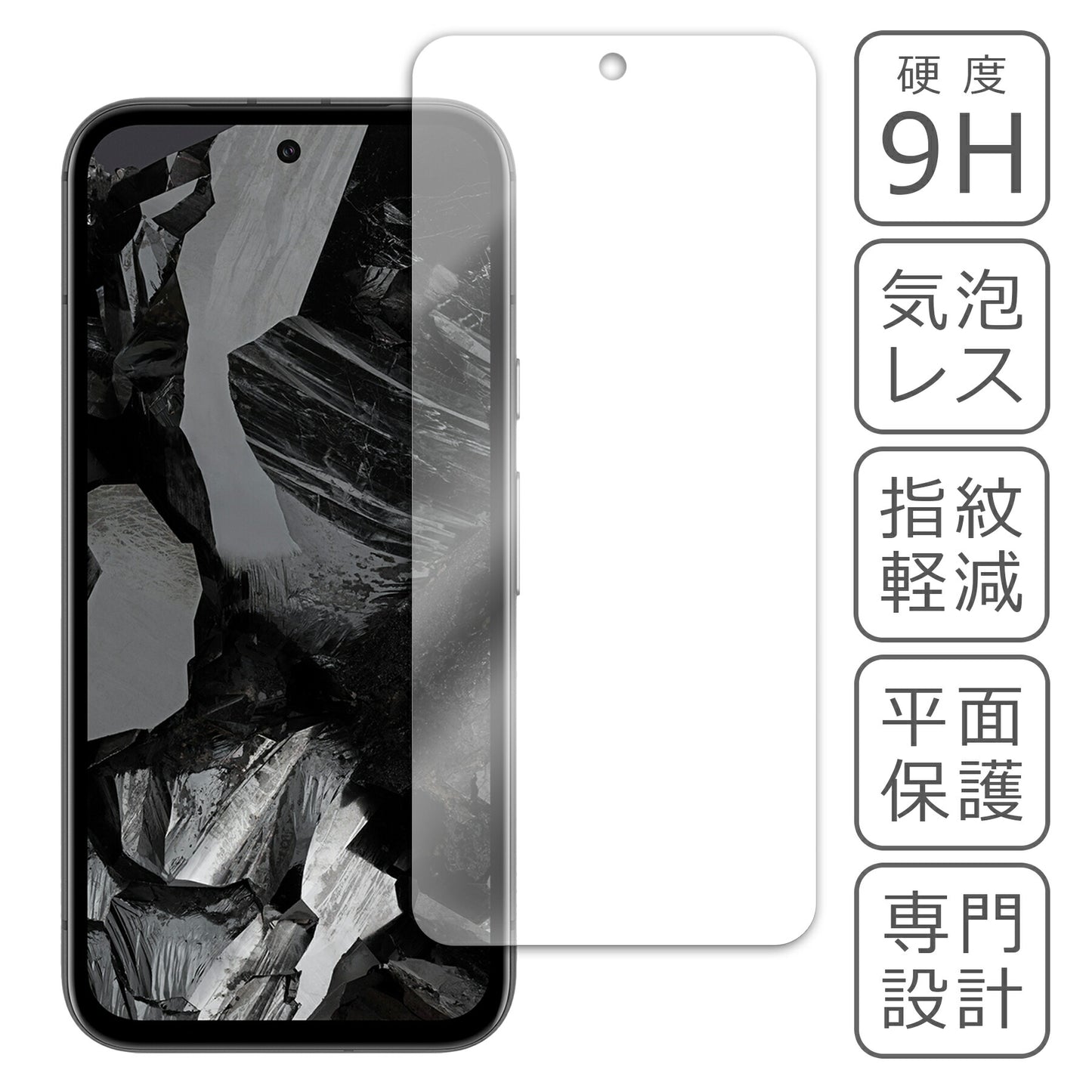 Google Pixel 8a フィルム ガラスフィルム 液晶フィルム グーグル ピクセル ガラス 保護フィルム 保護シート 保護ガラス 保護シール フィルム シート 強化ガラス 強化ガラスフィルム 硬度9H 飛散防止 ガラスケース