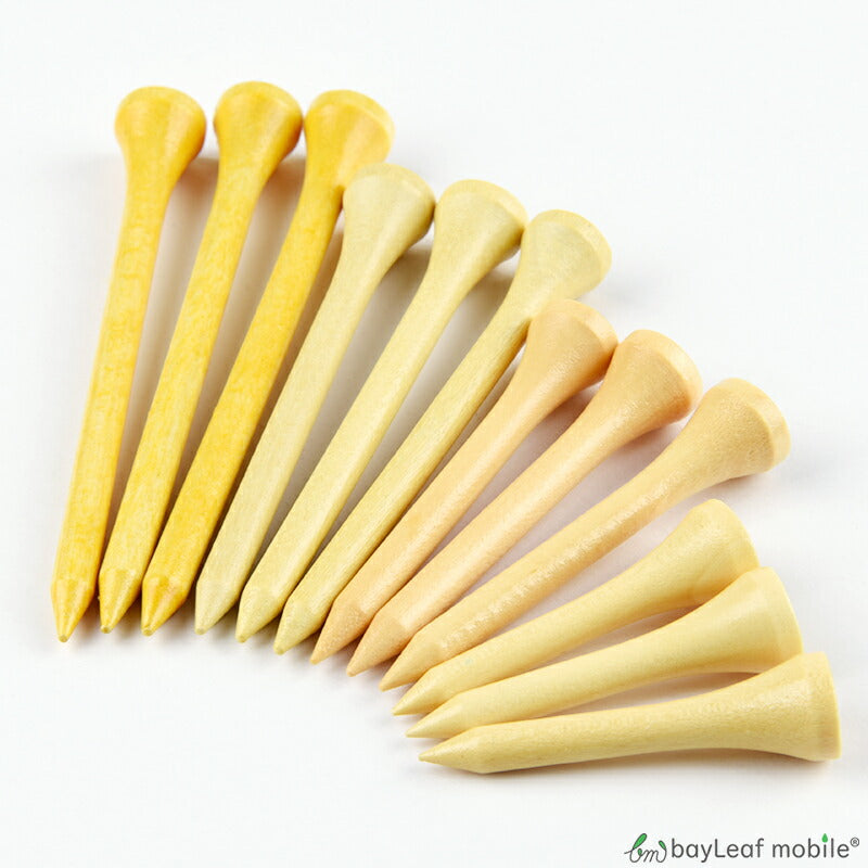 【1本/約20円】ゴルフ ティー ウッドティー 40本 木製 ニス塗 ショートティー ロングティー 38mm 54mm 70mm 83mm ラウンド用品 ゴルフ用品 まとめ買い