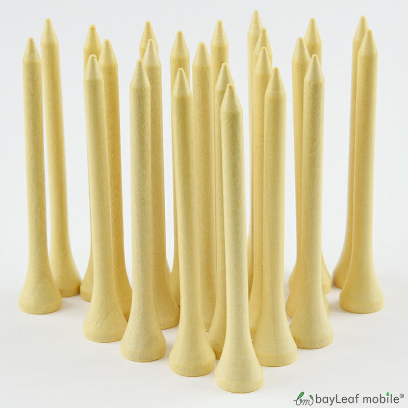 【1本/約20円】ゴルフ ティー ウッドティー 40本 木製 ニス塗 ショートティー ロングティー 38mm 54mm 70mm 83mm ラウンド用品 ゴルフ用品 まとめ買い