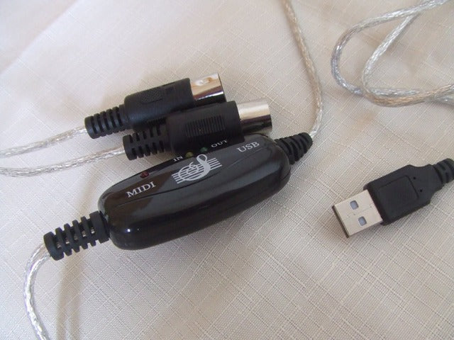 USB MIDI インターフェース ケーブル 楽器、音源とPCの接続 Windows XP/vista/7/8対応