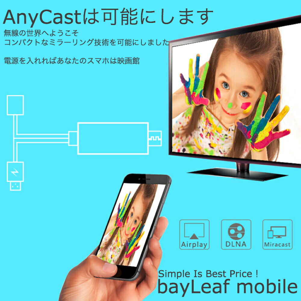 Anycast M2 Plus Wi-Fi ドングルレシーバー 1080P DLNA Airplay Miracast