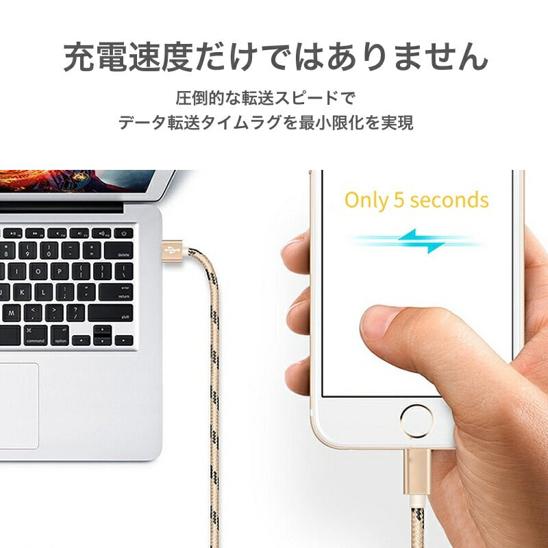 2本セット iphone 充電 ケーブル アイフォン 充電器 1m 25cm 2m 3m 長い 短い 断線しにくい iPhone12 Pro MAX mini ポイント消化