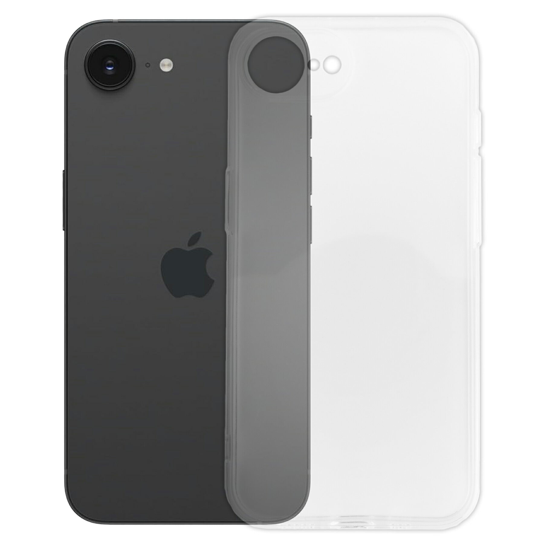 iPhone 16e ケース クリア TPU ソフト カバー Apple アップル アイフォン シンプル ケース スマホ 衝撃吸収 透明 クリア シリコン 耐衝撃 保護