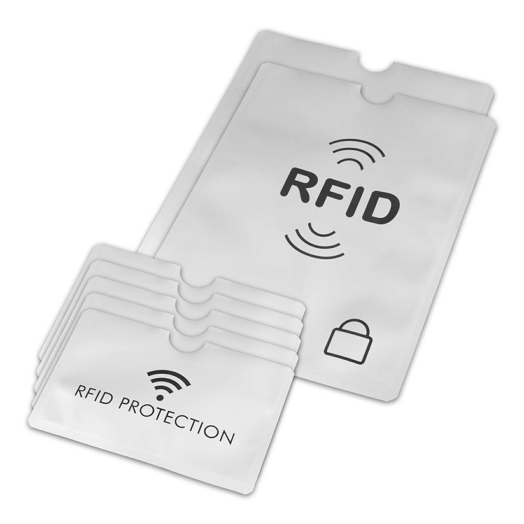 磁気遮断 ケース 5枚+2枚セット クレジット カード パスポート マイナンバー キャッシュ IC 銀行 免許 保護 干渉防止 磁気防止 RFID スキミング シールド プロテクター 防犯 セキュリティ 安心 安全