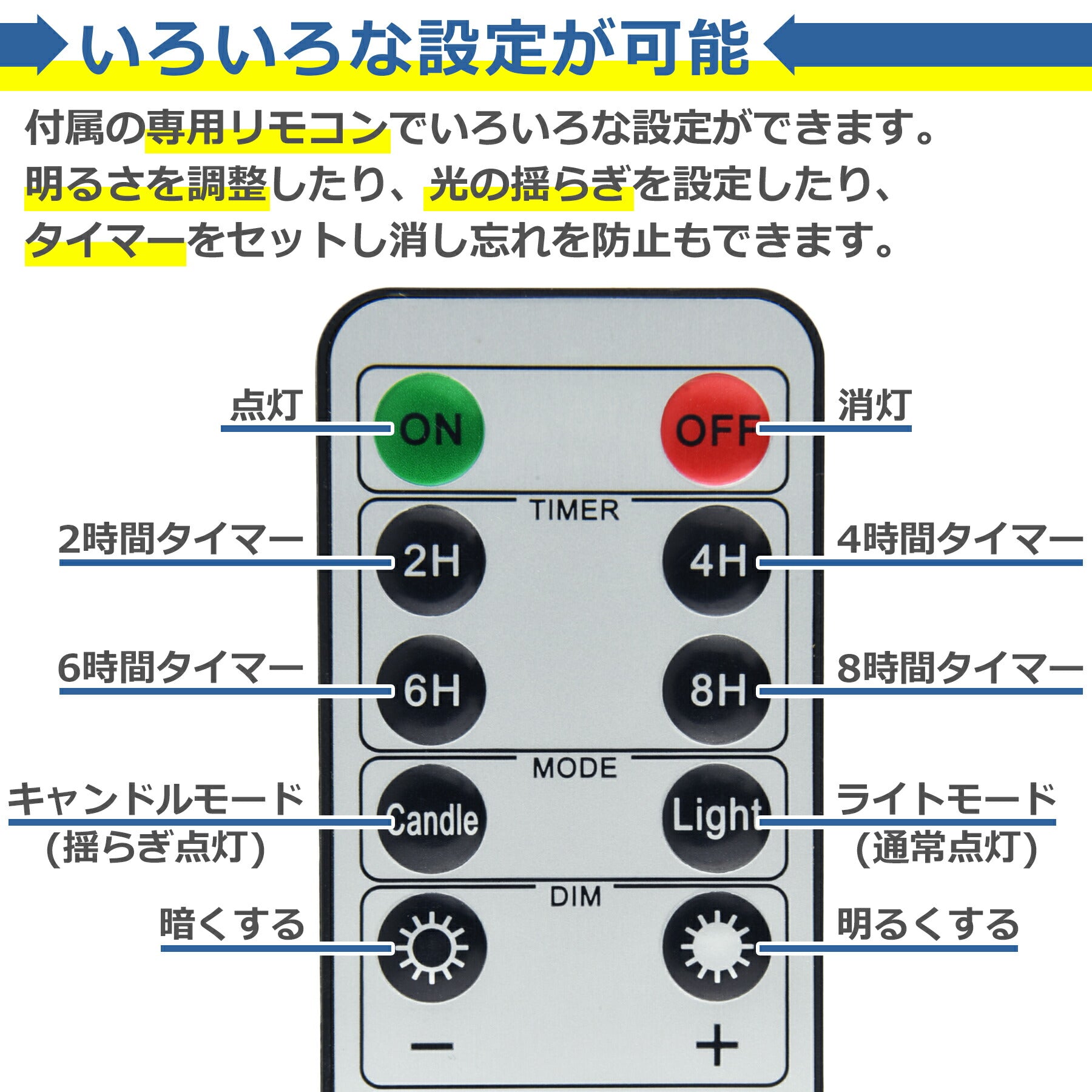 LED キャンドル 3本セット 電池式 リモコン付 ライト 間接照明 揺らぎ おしゃれ インテリア 癒し 食卓 寝室 リビング 玄関 電子 蝋燭 ロウソク 誕生日 パーティー 結婚式 クリスマス ハロウィン