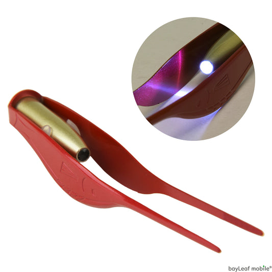 光る 耳かき ピンセット LED ライト ステンレス ライト 明るい 耳掃除 耳掻き みみかき 耳垢 耳鼻科 衛生用品 子供 大人