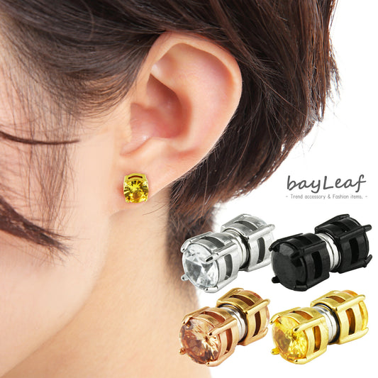 マグネット ピアス イヤリング 両耳用 ノンホールピアス 全4色 レディース メンズ ユニセックス アクセサリー ファッション オシャレ 大人 かっこいい ギフト プレゼント ノンホール ジュエリー 小ぶり 小さい ブラック ゴールド シルバー