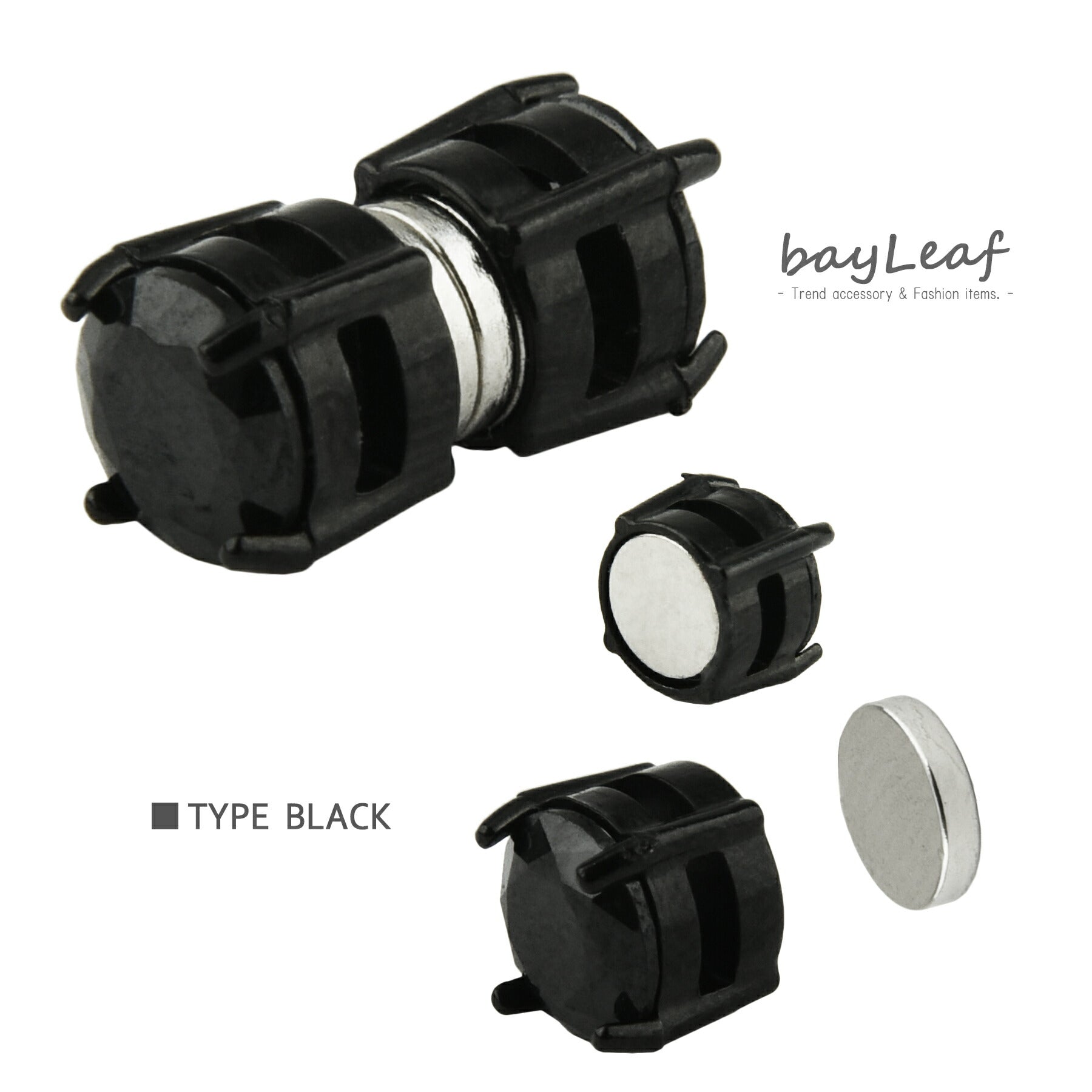 マグネット ピアス イヤリング 両耳用 ノンホールピアス 全4色 レディース メンズ ユニセックス アクセサリー ファッション オシャレ 大人 かっこいい ギフト プレゼント ノンホール ジュエリー 小ぶり 小さい ブラック ゴールド シルバー