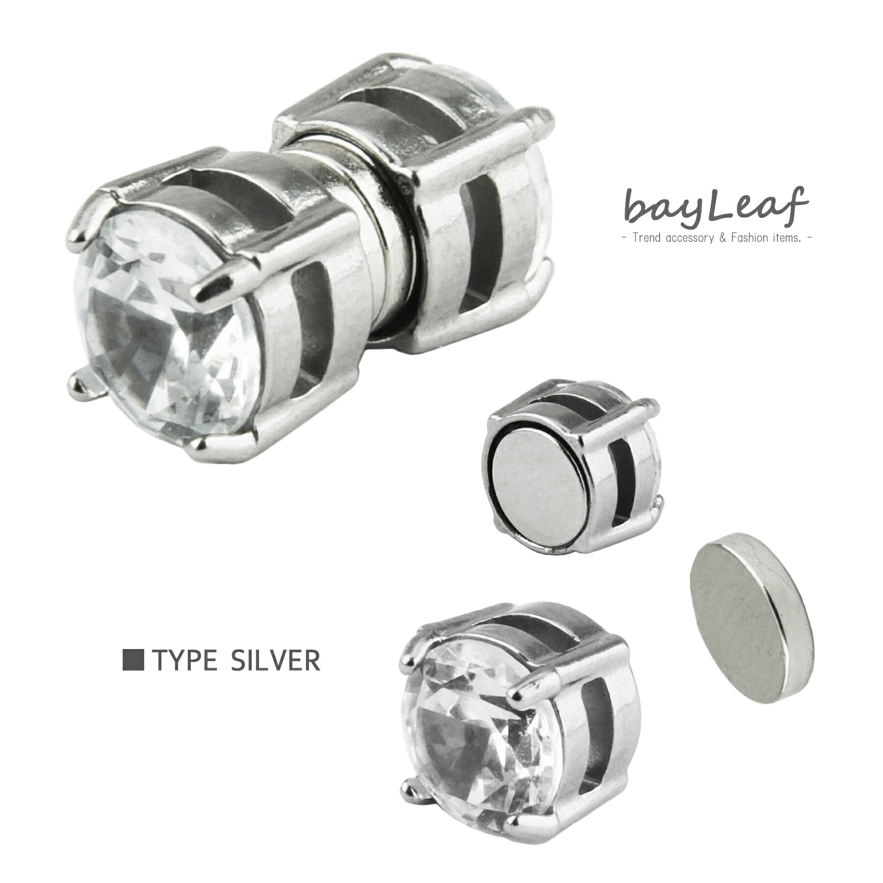 マグネット ピアス イヤリング 両耳用 ノンホールピアス 全4色 レディース メンズ ユニセックス アクセサリー ファッション オシャレ 大人 かっこいい ギフト プレゼント ノンホール ジュエリー 小ぶり 小さい ブラック ゴールド シルバー