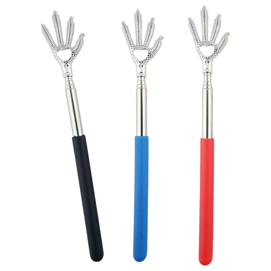 孫の手 伸縮自在 鷲の手型 背中 痒い ステンレス 伸縮 おしゃれ シンプル 伸びる 携帯 コンパクト 持ち運び 携帯 祖父 祖母 誕生日 還暦 ギフト プレゼント