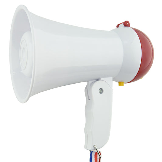 拡声器 小型 ハンディマイク メガホン 電池式 折りたたみ式 警報 サイレン 防災 運動会 イベント