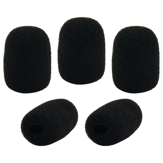 マイク スポンジ 5個セット カバー スポンジ ノイズカット 息継ぎ音 風防 ヘッドセット インカム トランシーバー ピンマイク 交換 コールセンター