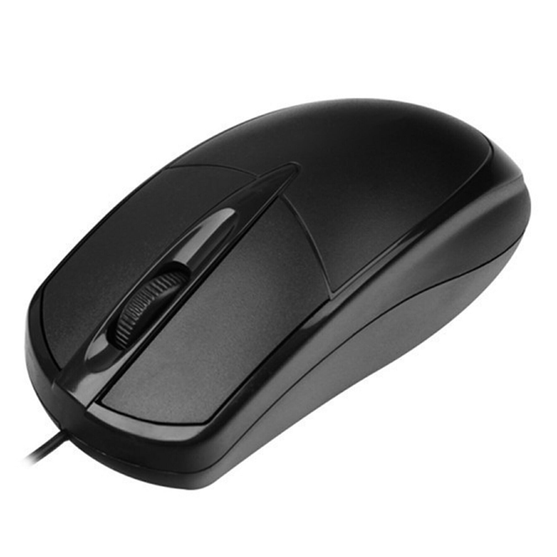 マウス 有線 ブラック 光学式 軽量 3ボタン シンプル デザイン Windows Mac デスクトップ ノート パソコン オフィス 旅行 出張 PC 周辺機器