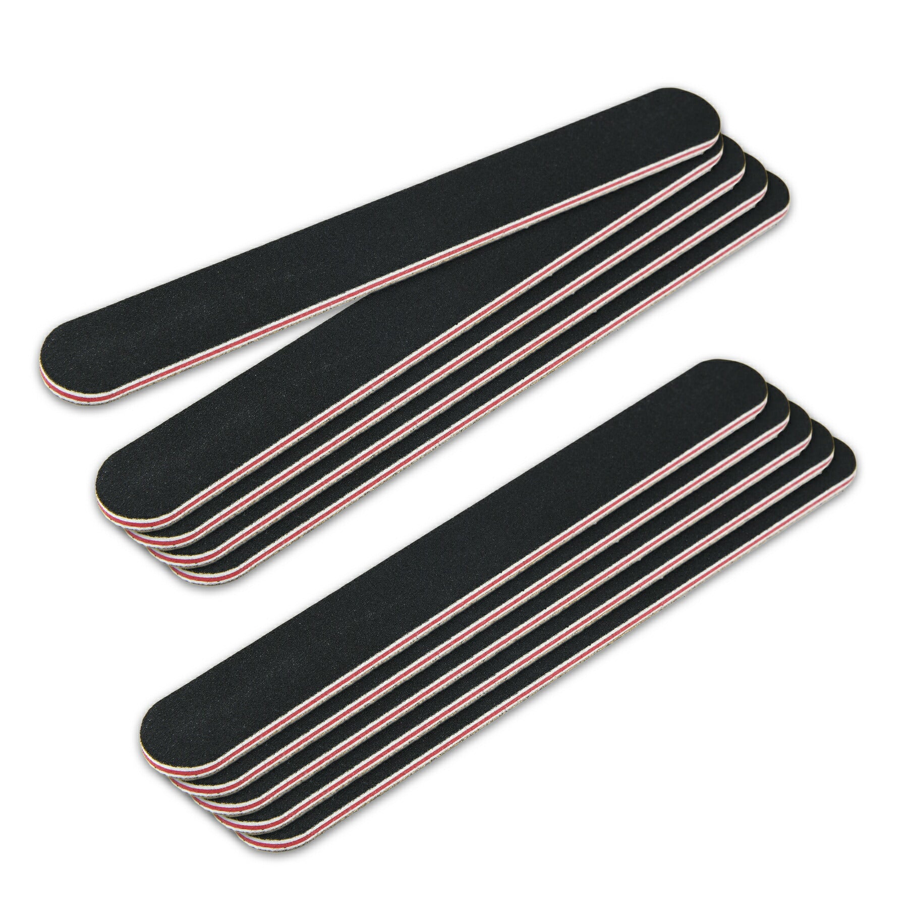 爪やすり 両面タイプ 10本セット 100/180 ネイル ケア みがき つや出し ジェル セルフ ファイル マニキュア除去 ツール 用品 道具 便利 男女兼用