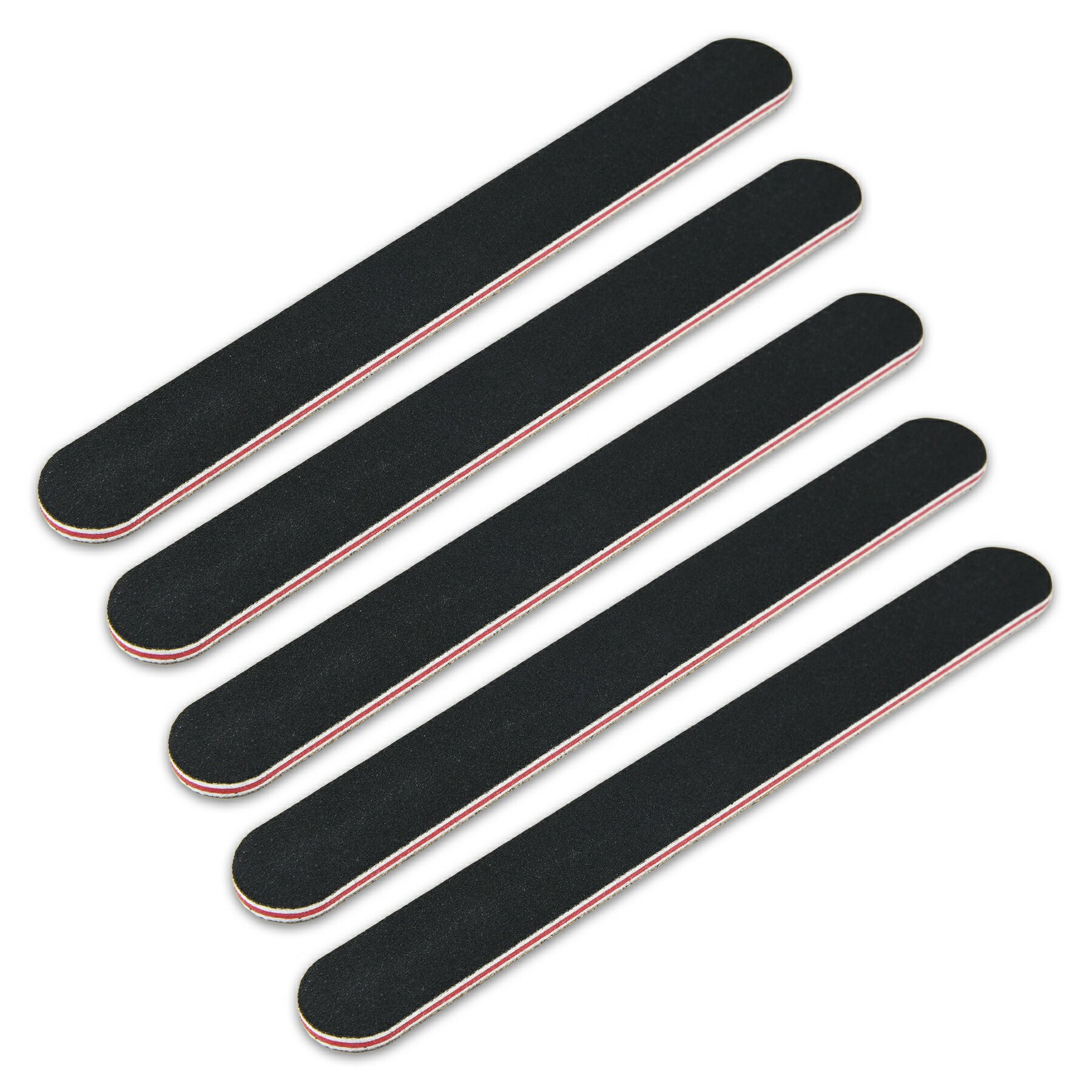 爪やすり 両面タイプ 5本セット 100/180 ネイル ケア みがき つや出し ジェル セルフ ファイル マニキュア除去 ツール 用品 道具 便利 男女兼用