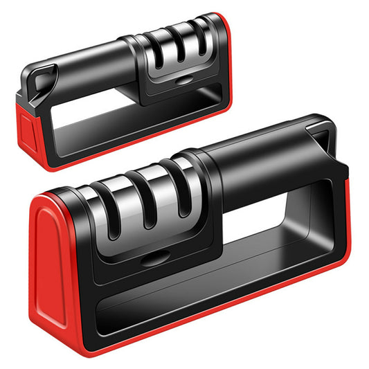 包丁 研ぎ器 シャープナー 3段階式 包丁磨き 砥石 仕上げ 研磨 切れ味向上 ダイヤモンド セラミック タングステン 滑りにくい コンパクト 長持ち 高耐久性