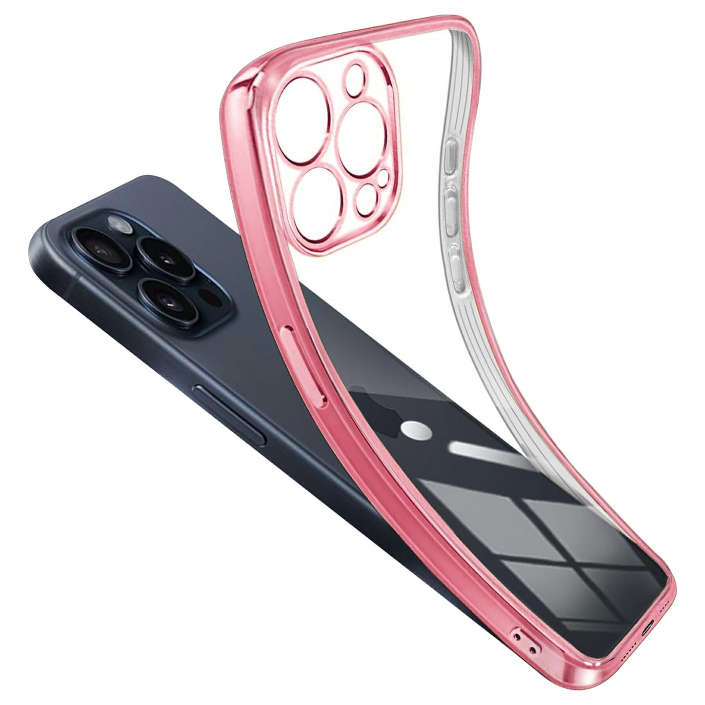 iPhone 12 11 X XR XS XSMax 8 7 6 6S SE SE2 SE3 Plus Pro ProMax ケース カバー コンパクト スリム アップル アイフォン12 メッキ カラー スマホ 衝撃吸収 透明 クリア シリコン ソフトケース TPU 耐衝撃 保護