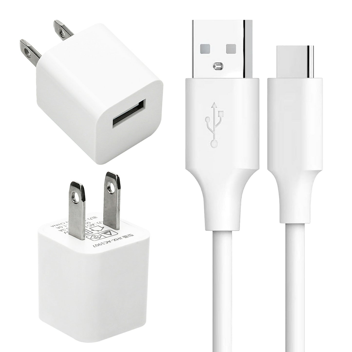USB 電源 アダプタ タイプC ケーブル 2.0m 充電器 セット 1ポート Type-C AC 充電 折りたたみ コンセント iPhone iPad スマホ タブレット Android 各種対応 コンパクト 旅行 PSE認証