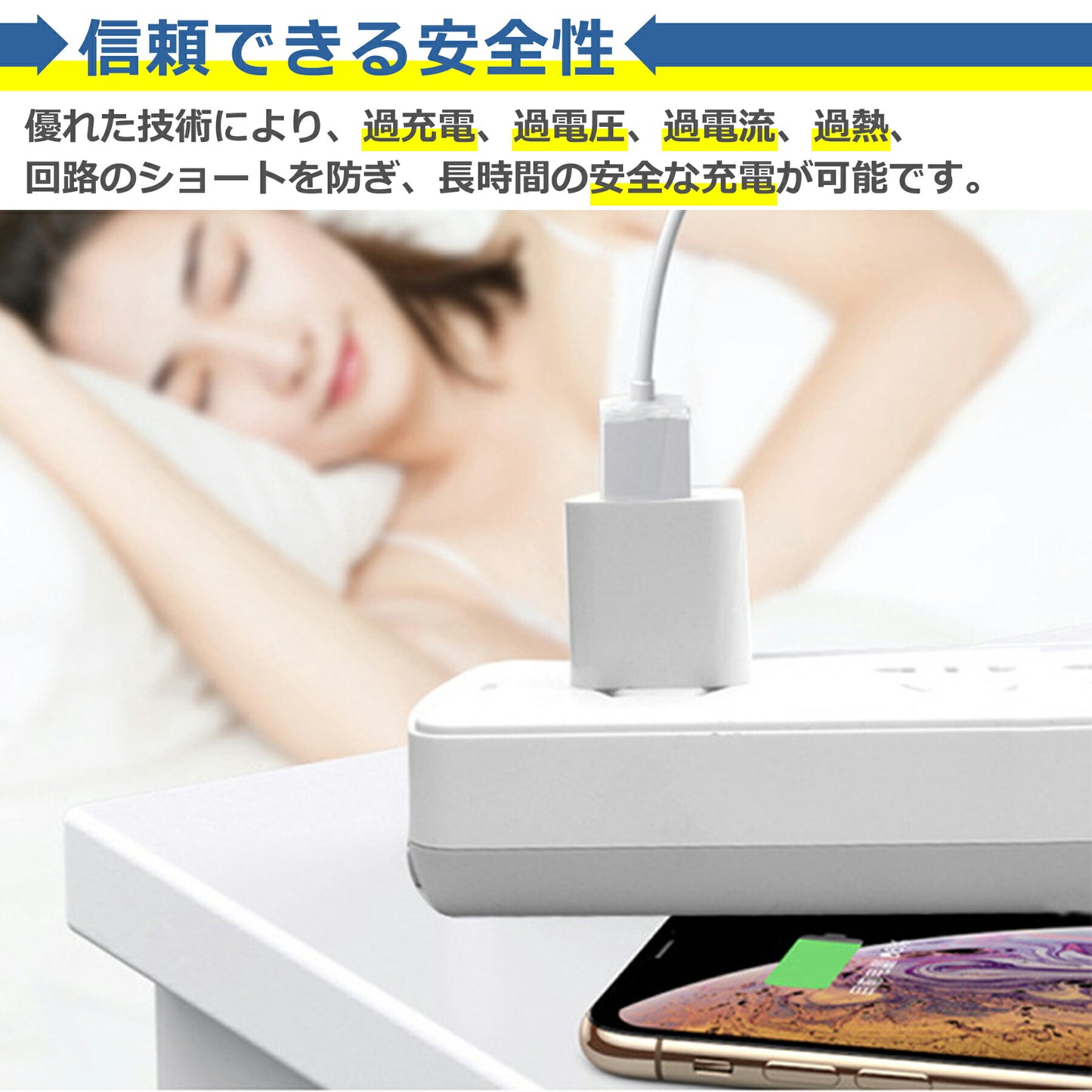USB 電源 アダプタ タイプC ケーブル 2.0m 充電器 セット 1ポート Type-C AC 充電 折りたたみ コンセント iPhone iPad スマホ タブレット Android 各種対応 コンパクト 旅行 PSE認証