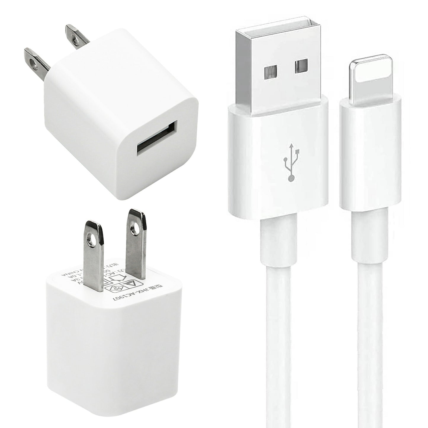 USB 電源 アダプタ iPhone ケーブル 25cm 充電器 セット AC 充電 折りたたみ コンセント iPad スマホ タブレット Android 各種対応 1ポート コンパクト 旅行 PSE認証