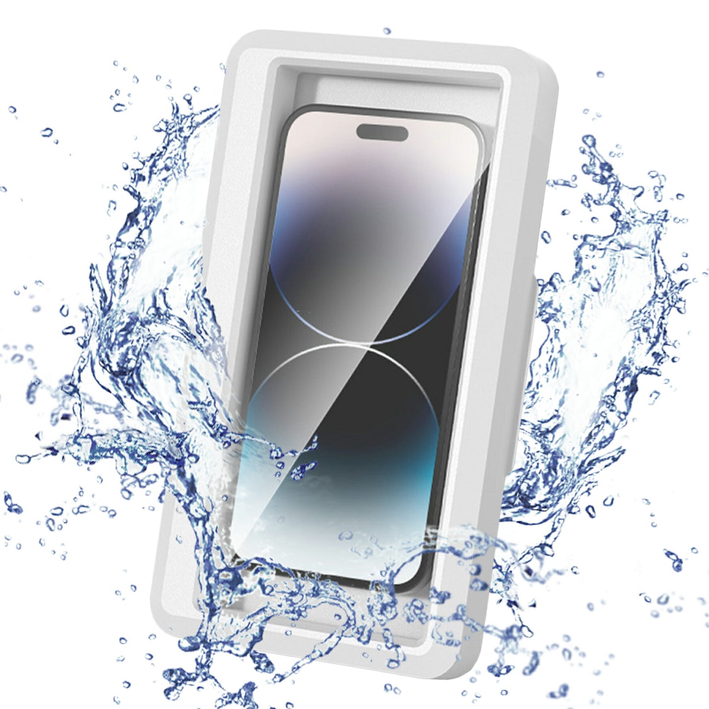 スマホ 防水 ケース お風呂 7インチまで 壁掛け スタンド 対応 縦・横向き対応 角度調整 360度 縦型 横型 浴室 半身浴 バスルーム 台所 キッチン スマートフォン スマホ iPhone Android アンドロイド 便利 グッズ
