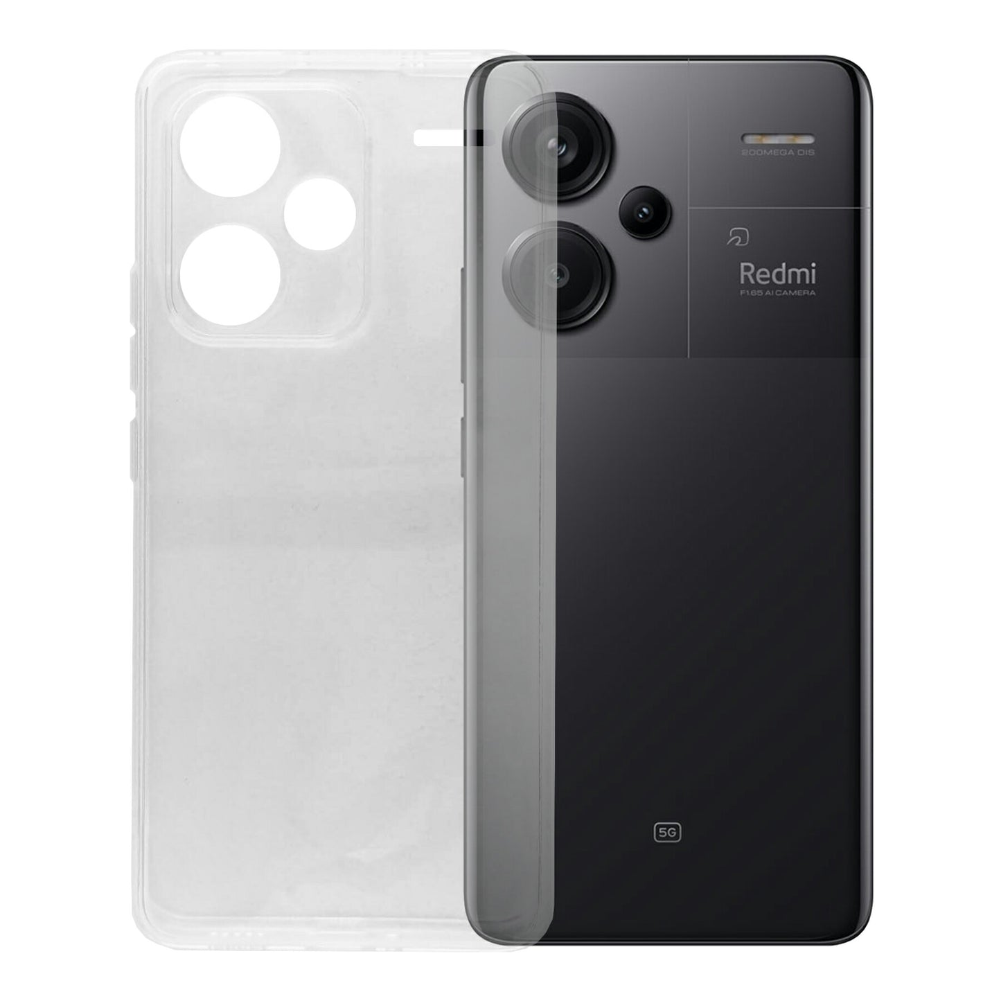 Xiaomi Redmi Note 13 Pro+ ケース カバー 小米 シャオミ シンプル ケース スマホ 衝撃吸収 透明 クリア シリコン ソフト ケース TPU 耐衝撃 保護