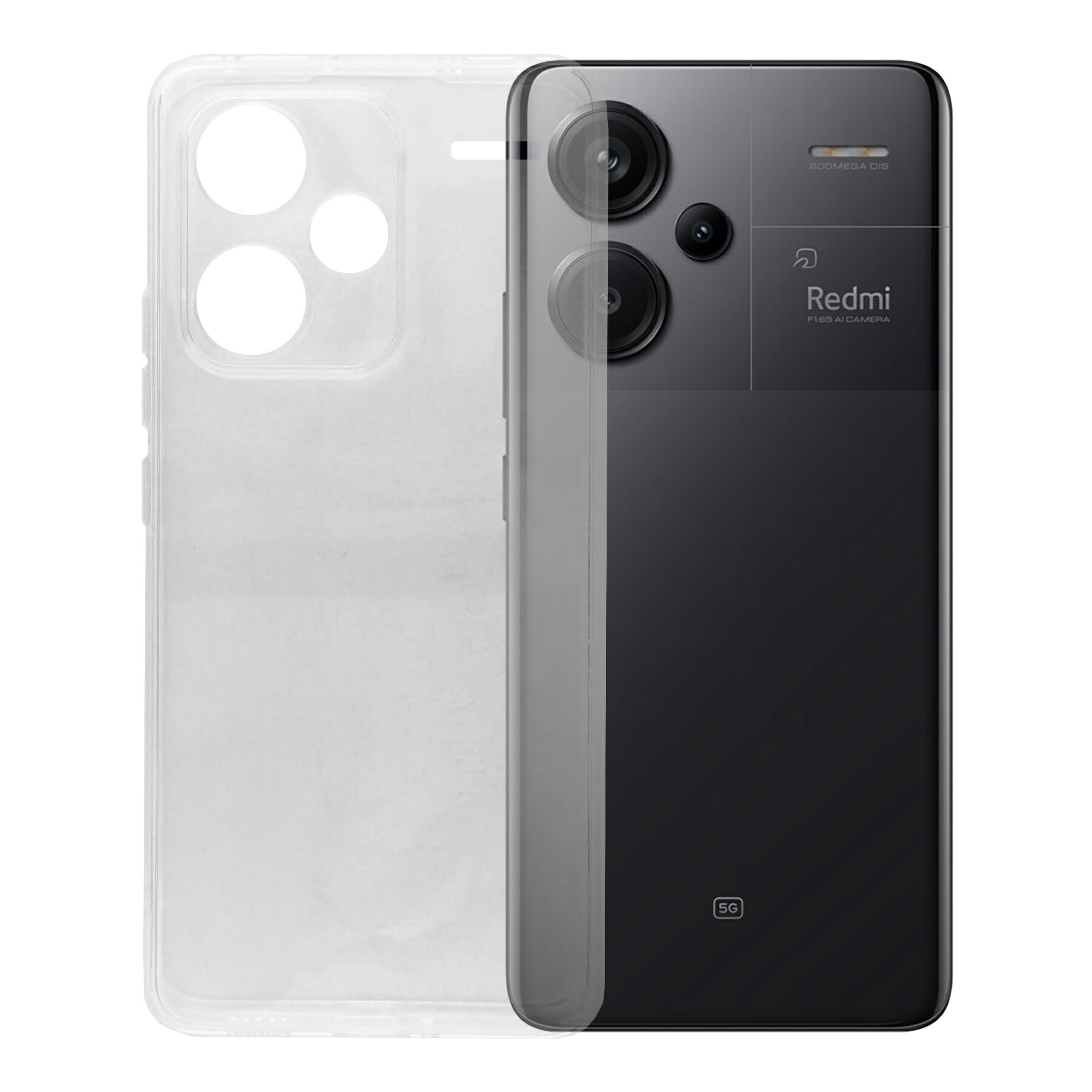Xiaomi Redmi Note 13 Pro+ ケース カバー 小米 シャオミ シンプル ケース スマホ 衝撃吸収 透明 クリア シリコン ソフト ケース TPU 耐衝撃 保護