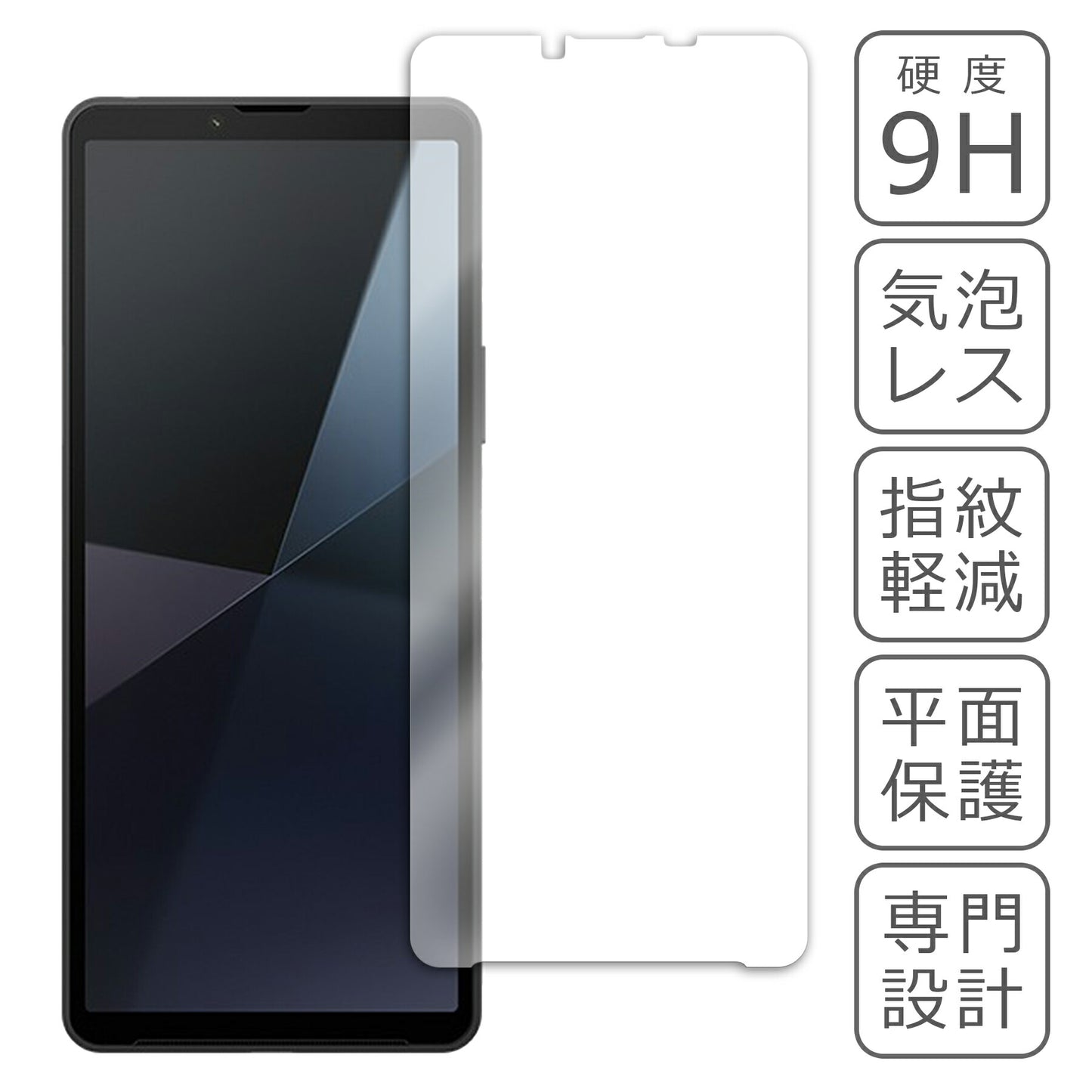 Xperia 10 VI SO-52E SOG14 XQ-ES44 フィルム ガラスフィルム 液晶フィルム ソニー エクスペリア ガラス 保護フィルム 保護シート 保護ガラス 保護シール フィルム シート 強化ガラス 強化ガラスフィルム 硬度9H 飛散防止 ガラスケース