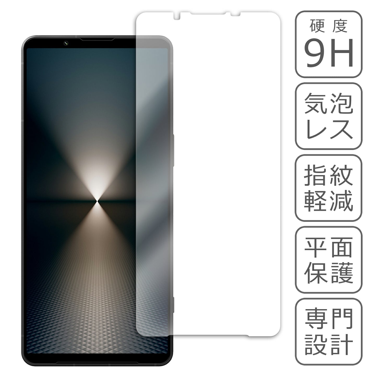 Xperia 1 VI SO-51E SOG13 XQ-EC44 フィルム ガラスフィルム 液晶フィルム ソニー エクスペリア ガラス 保護フィルム 保護シート 保護ガラス 保護シール フィルム シート 強化ガラス 強化ガラスフィルム 硬度9H 飛散防止 ガラスケース