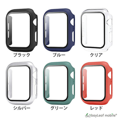 アップルウォッチ 8 7 6 5 ケース ガラス 一体型 Apple Watch Ultra SE2 SE シリーズ 4 3 2 1 ケース カバー コンパクト スリム  ガラスフィルム 40mm 38mm 41mm 42mm 44mm 45mm 49mm アップルウォッチ  全面保護 防水 薄型 軽量