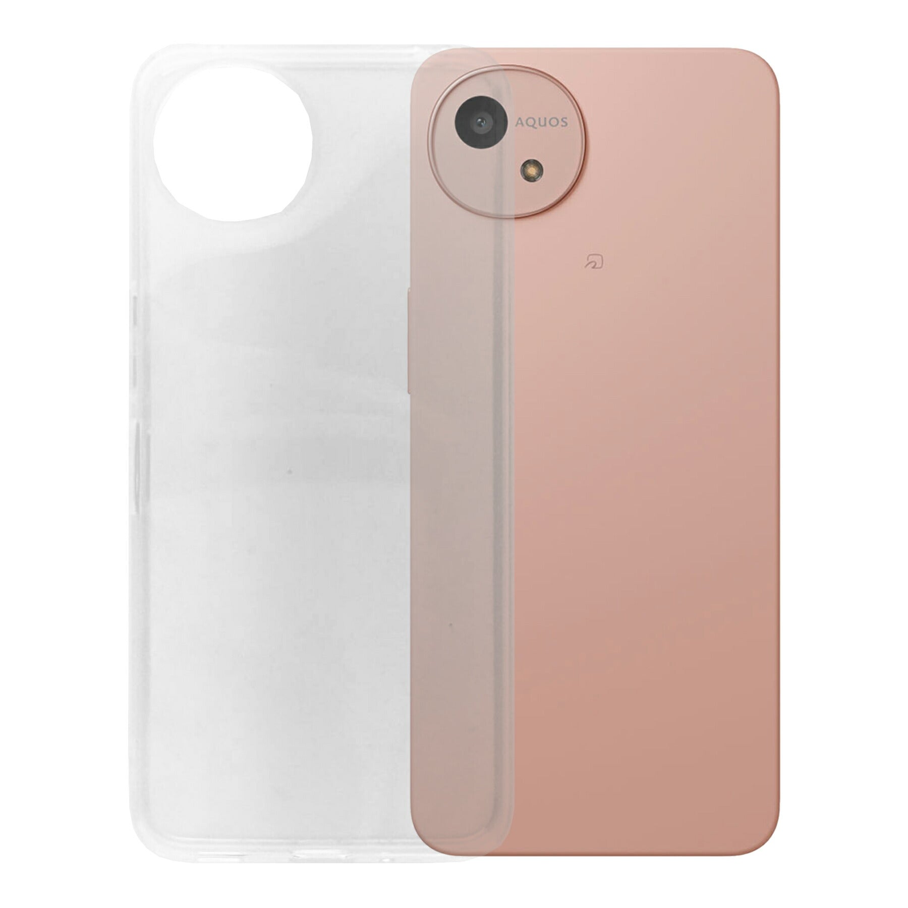 AQUOS wish4 SH-52E ケース カバー シャープ アクオス シンプル ケース スマホ 衝撃吸収 透明 クリア シリコン ソフト ケース TPU 耐衝撃 保護