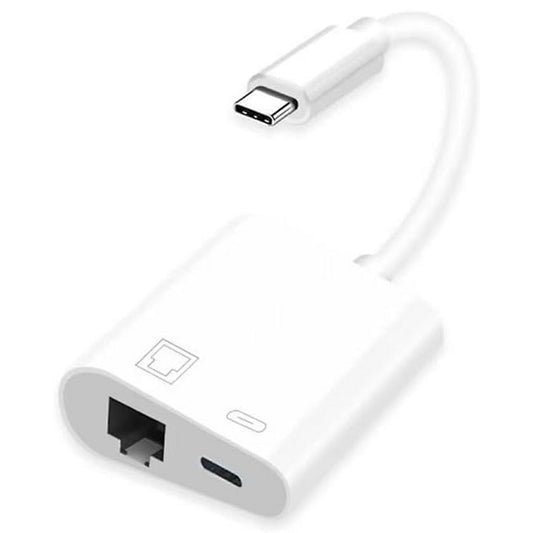 Type-C 有線LAN 変換 アダプタ 100Mbps RJ45 ケーブル イーサネット 同時充電 アプリ不要 USB タイプC スマホ タブレット 在宅 勤務 ウェブ 会議 データ 通信