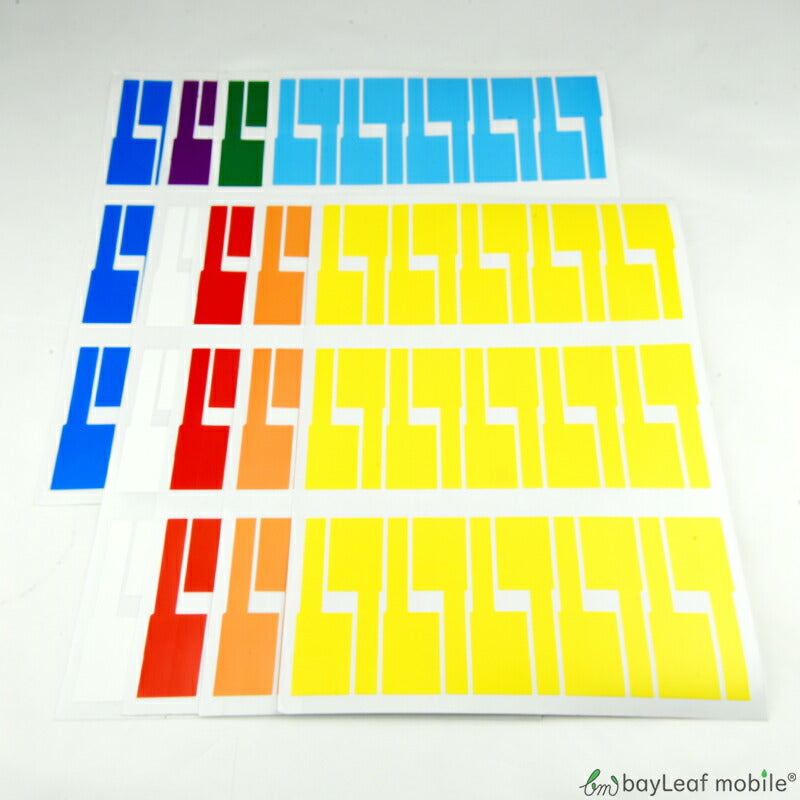 ケーブル ラベル タグ 8色×2シート 防水 目印 配線識別 整理 手書き可能 屋外使用可能 LAN ネットワーク