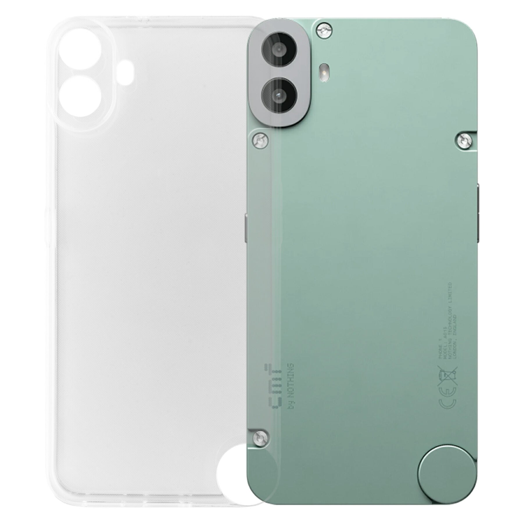 Nothing CMF Phone 1 5G ケース クリア TPU ソフト カバー ナッシング シンプル ケース スマホ 衝撃吸収 透明 クリア シリコン 耐衝撃 保護