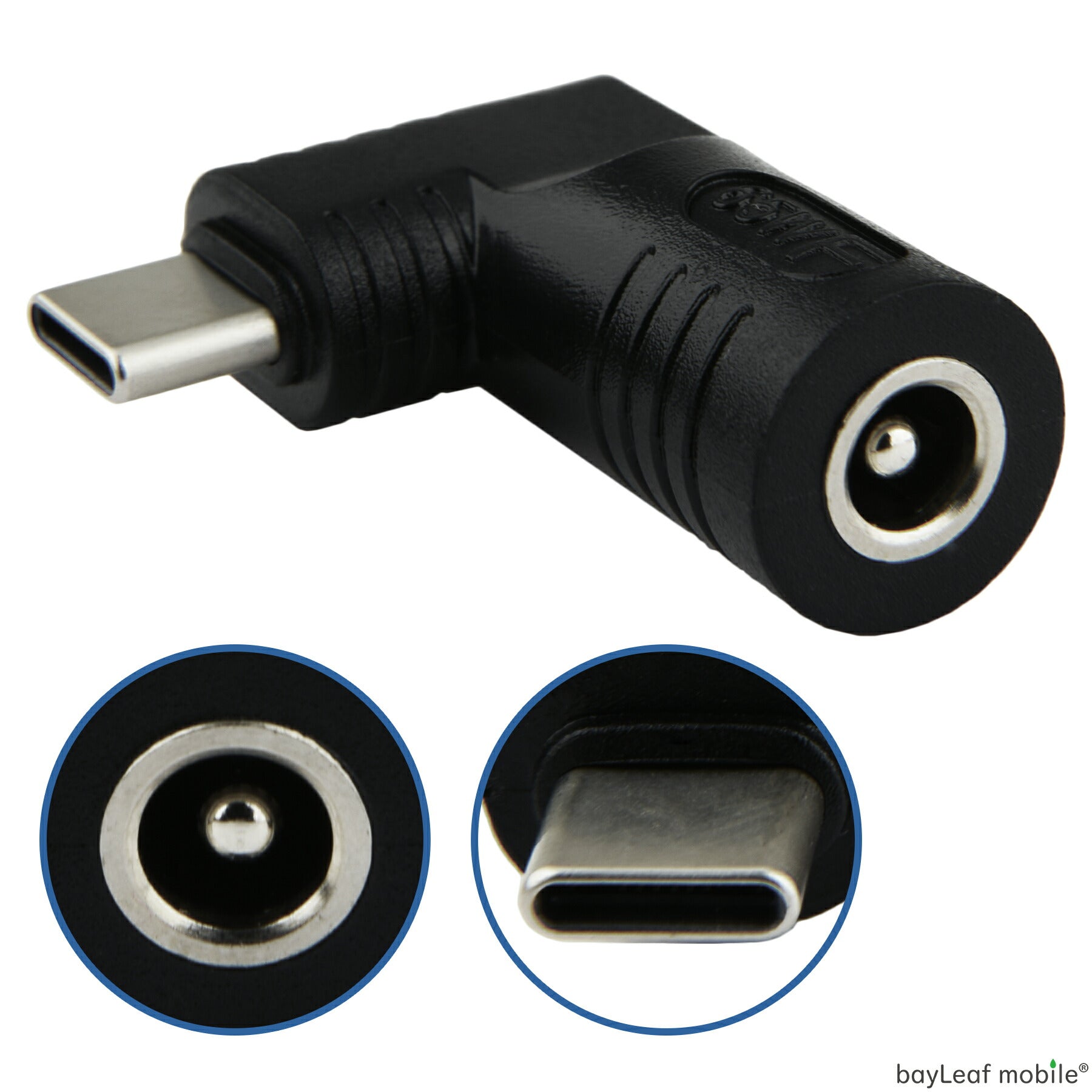 DCプラグ 外径5.5mm 内径2.5mm USB-C アダプタ コネクタ 90度 変換 ノート PC スマホ 電源 充電 富士通 東芝 レノボ