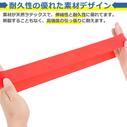 エクササイズ バンド チューブ 強度別 5本セット トレーニング ストレッチ ヨガ フィットネス ピラティス ジム 体幹 運動 筋トレ インナーマッスル スクワット ダイエット 器具 美尻 収納袋