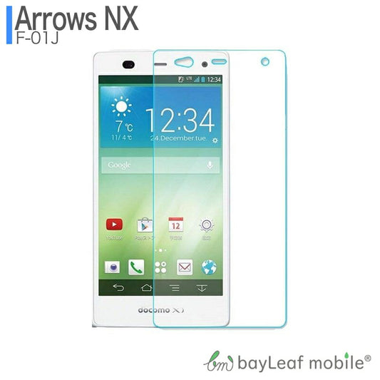FUJITSU arrows NX F-01J フィルム ガラスフィルム 液晶保護フィルム クリア シート 硬度9H 飛散防止 簡単 貼り付け