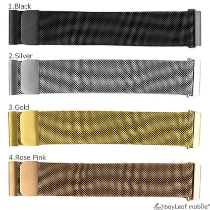 Fitbit Blaze ステンレス 交換 バンド 調整 オシャレ ミラネーゼループ 耐久性 フィットビット ブラゼ ベルト マグネット 時計