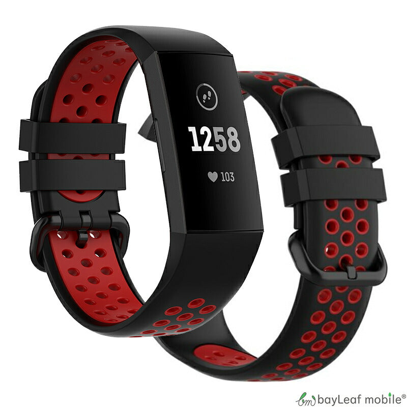 Fitbit charge 4 4SE 3 3SE ベルト バンド 交換 調節 シリコン ソフト ツートン フィットビット チャージ 交換用 時計 耐水 スポーツ メンズ レディース